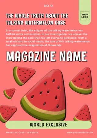 Edit a blank Magazine template