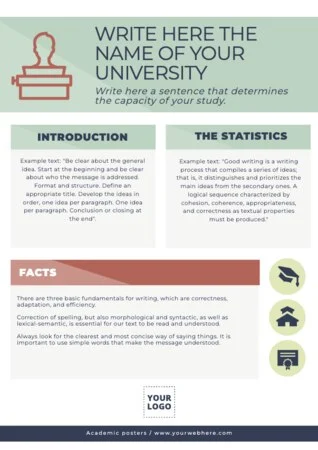 Edit an academic poster sample