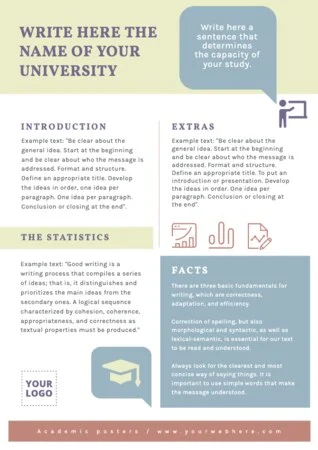 Edit an academic poster sample