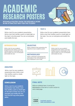 Edit an academic poster sample