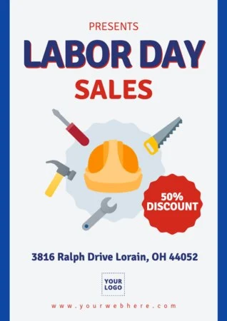 Edit a Labor Day template
