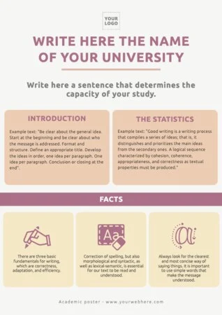 Edit an academic poster sample