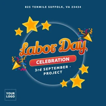 Edit a Labor Day template