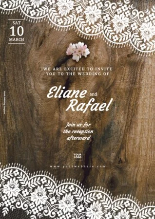 Edit a Rustic Wedding card