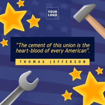Edit a 4th of july template