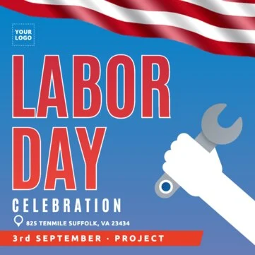 Edit a Labor Day template