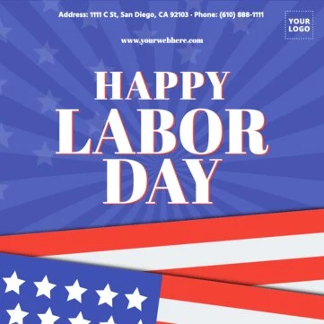 Edit a Labor Day template