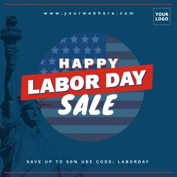 Edit a Labor Day template