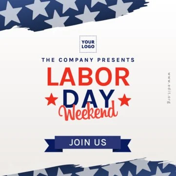 Edit a Labor Day template
