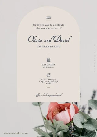 Edit a Rustic Wedding card