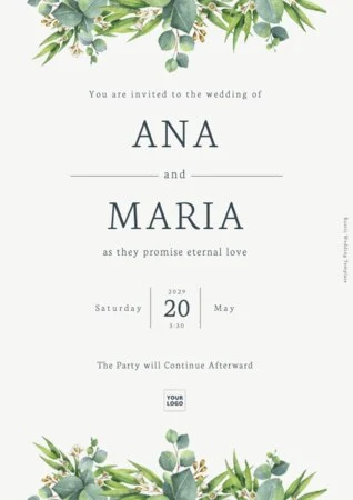 Edit a Rustic Wedding card