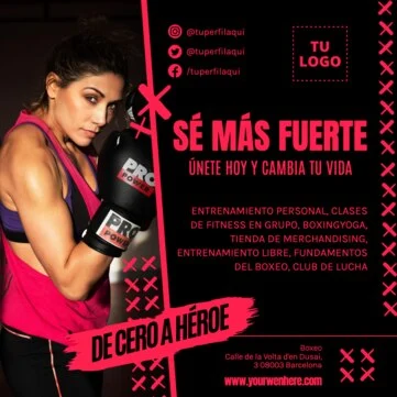 Edita un cartel de Fitness