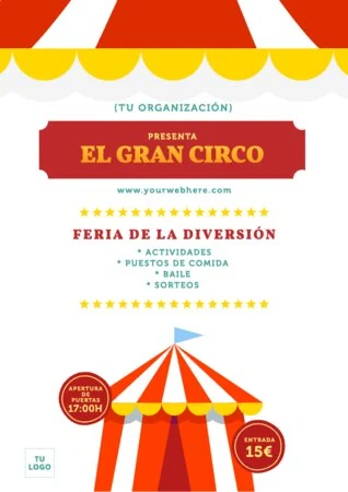 Edita una plantilla de circo