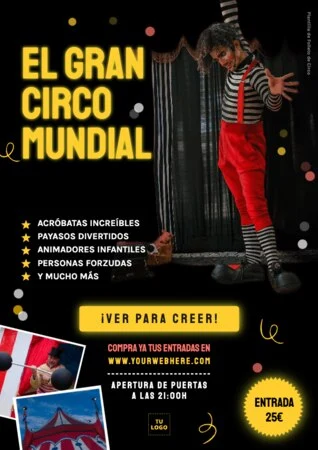 Edita una plantilla de circo