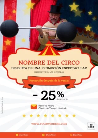 Edita una plantilla de circo