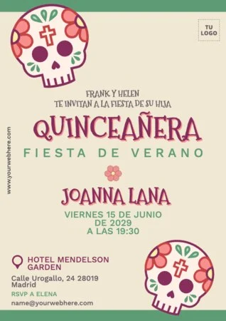 Edita una invitación a fiesta mexicana