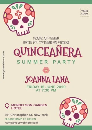 Editar um convite para uma festa mexicana