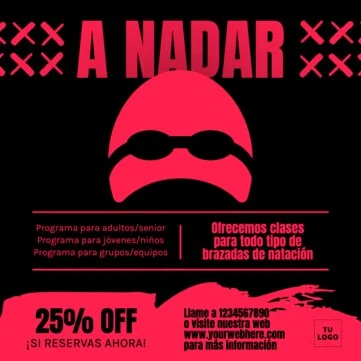 Editar un anuncio para clases de natación