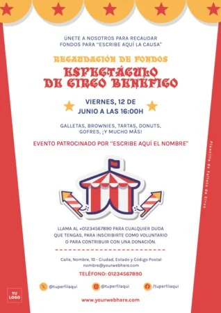 Edita una plantilla de circo