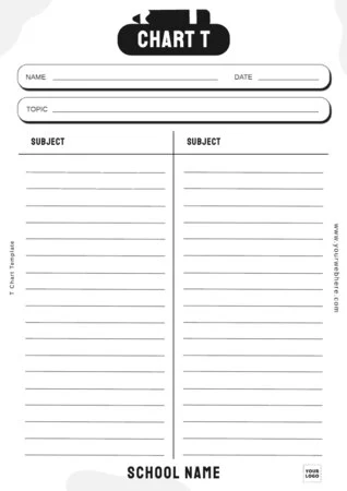 Edit a T-Diagram template