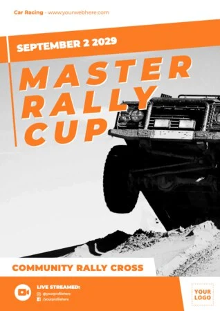 Modifier un prospectus de course de voiture