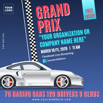 Modifier un prospectus de course de voiture