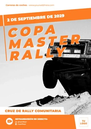 Edita carteles para circuitos de coches