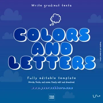 Edit a gradient color text