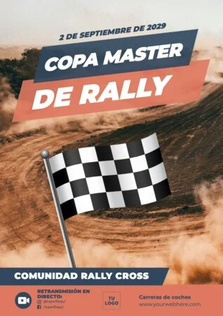 Edita carteles para circuitos de coches