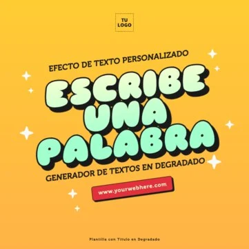 Edita un texto con color gradiente