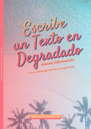 Edita un texto con color gradiente