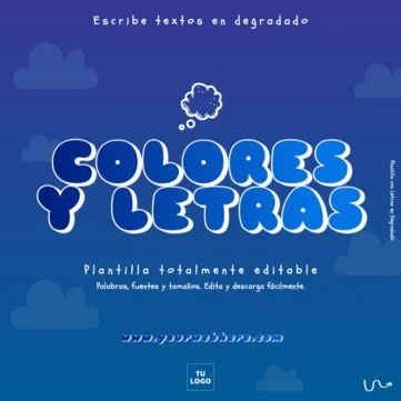 Edita un texto con color gradiente