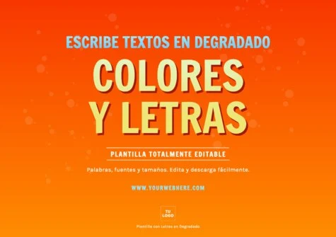 Edita un texto con color gradiente