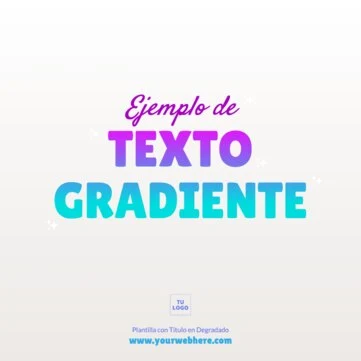 Edita un texto con color gradiente