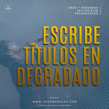 Edita un texto con color gradiente