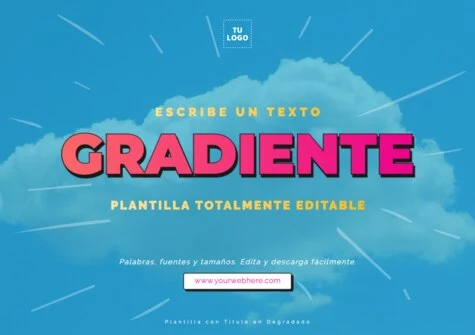 Edita un texto con color gradiente