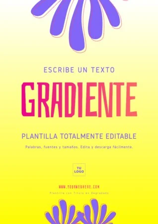 Edita un texto con color gradiente