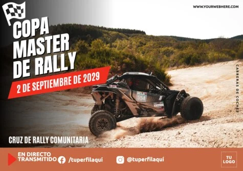 Edita carteles para circuitos de coches