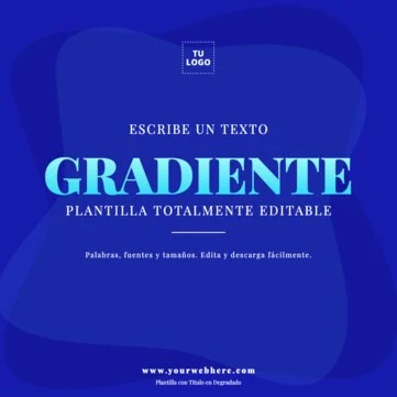 Edita un texto con color gradiente