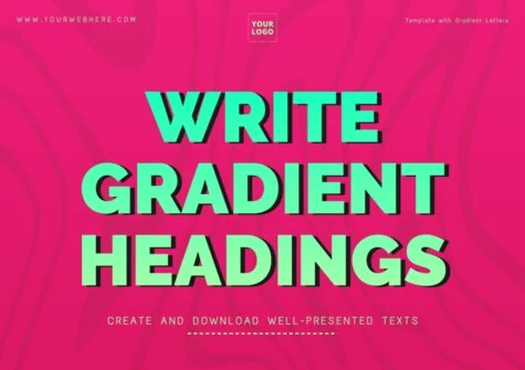 Edit a gradient color text