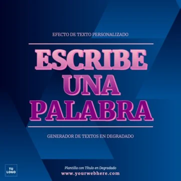 Edita un texto con color gradiente