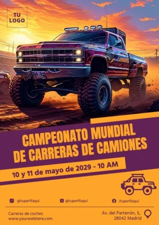 Edita carteles para circuitos de coches