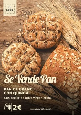 Edita un diseño para vender pan