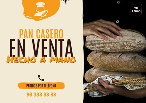 Edita un diseño para vender pan