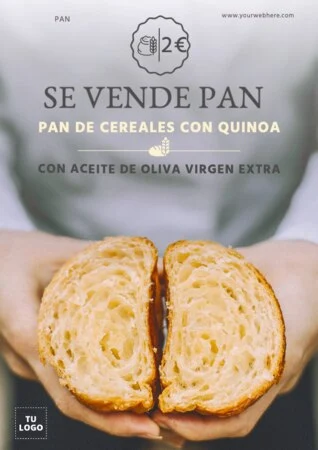 Edita un diseño para vender pan