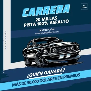 Edita carteles para circuitos de coches