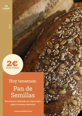 Edita un diseño para vender pan