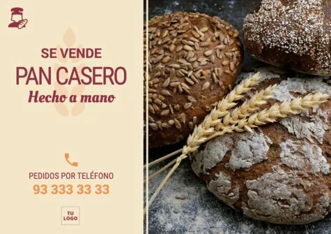 Edita un diseño para vender pan