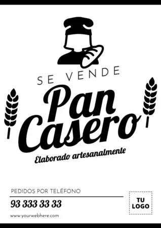 Edita un diseño para vender pan