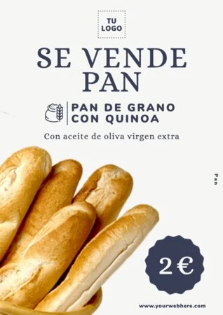 Edita un diseño para vender pan